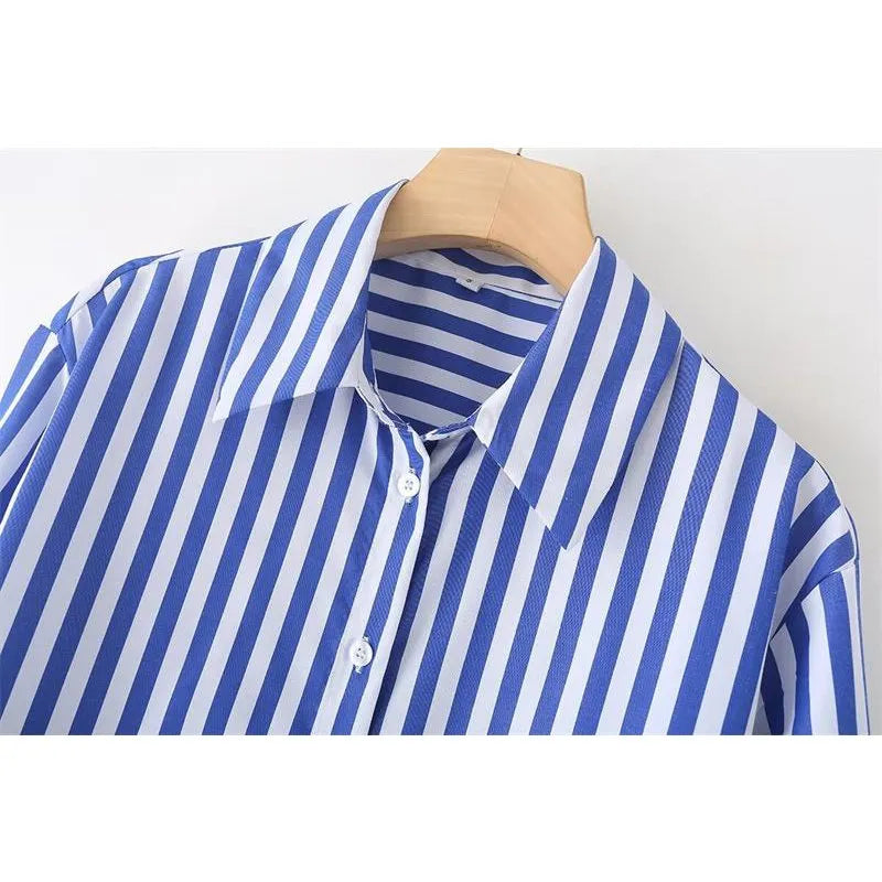 Striped Poplin Shirt