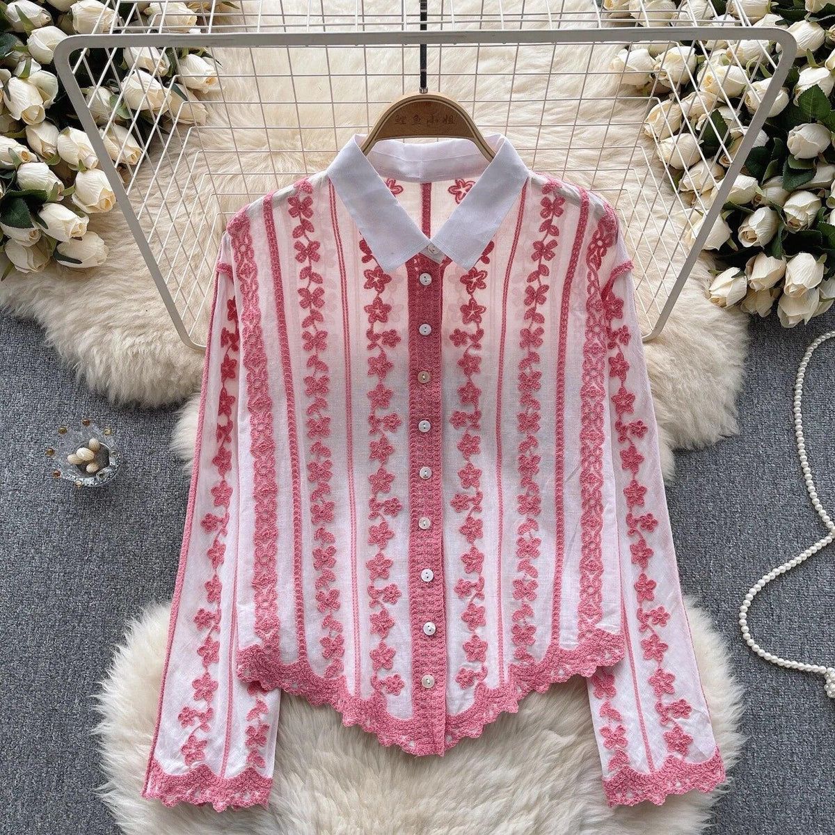 Cotton Embroidered Shirt