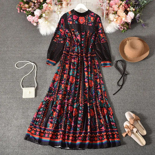 Floral Printed Long Dress