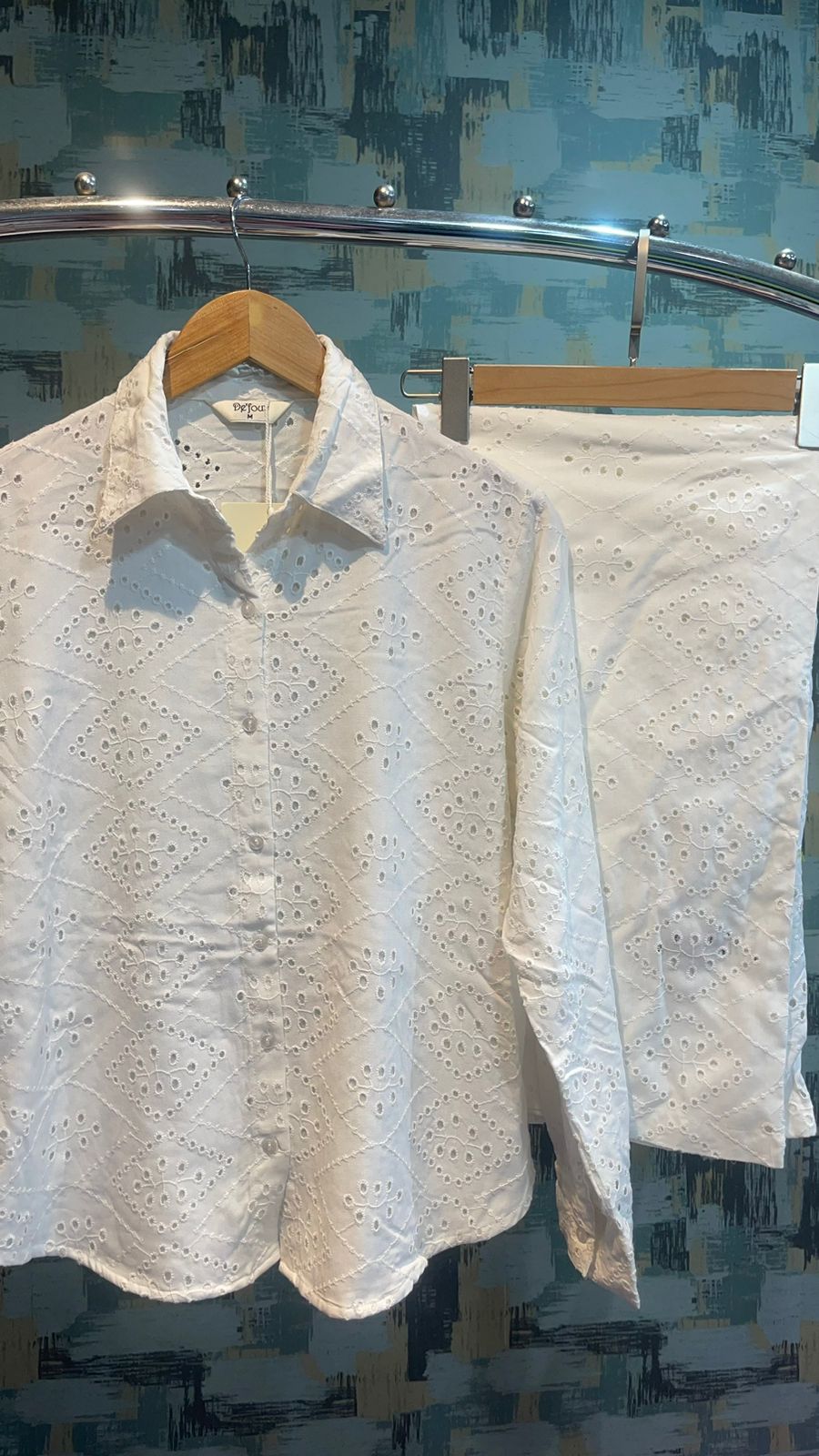 White Embroidered Shirt