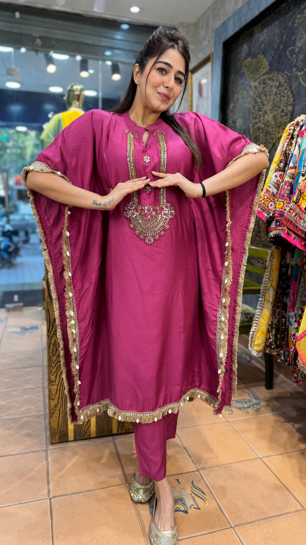 The Kundan Kaftan